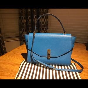 Henri Bendel Blue Uptown Satchel